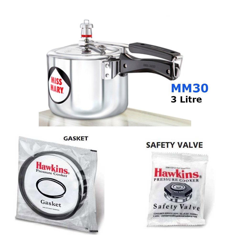 Hawkins Miss Mary Pressure Cooker 3 Litre MM 30 with Hawkins